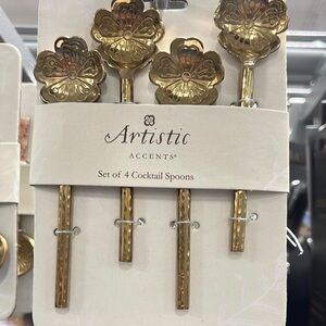 Artistic Accents Gold Cocktail Spoons Set
